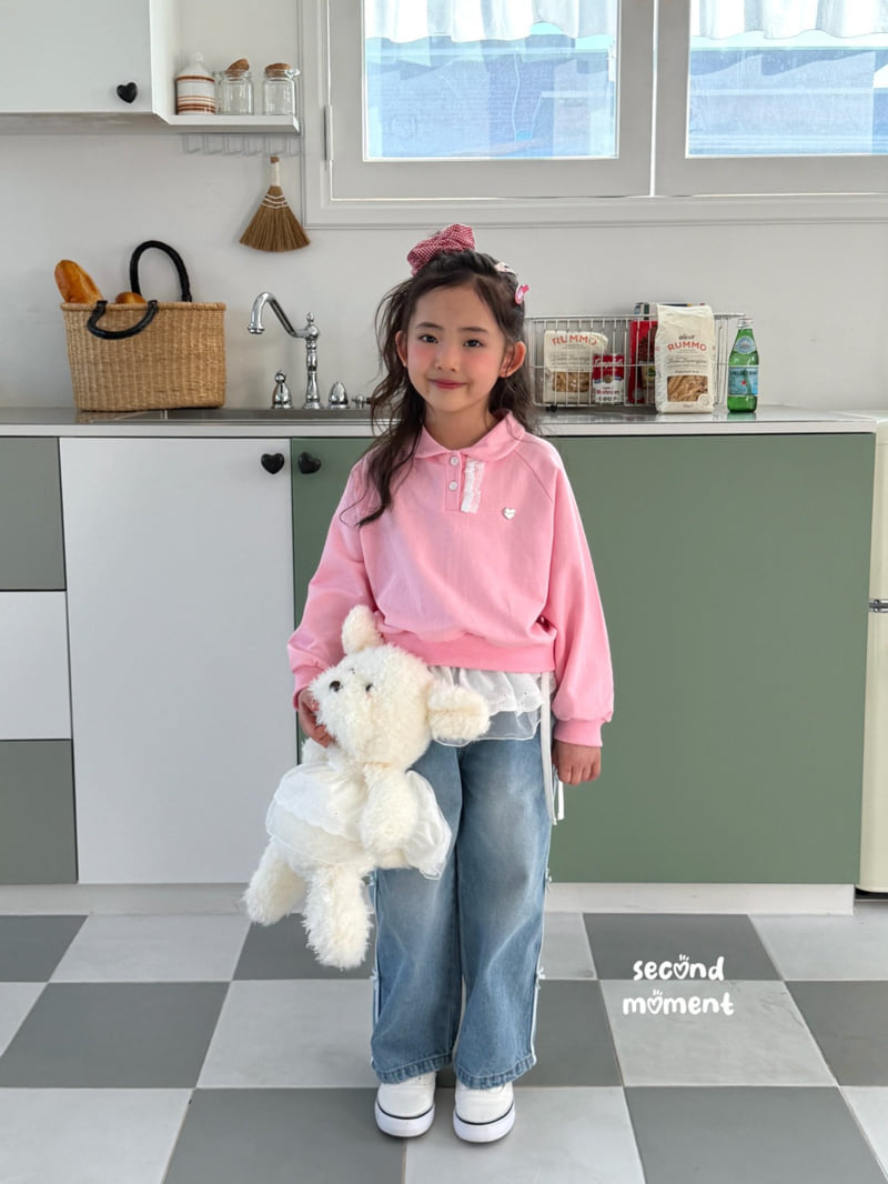Second Moment - Korean Children Fashion - #stylishchildhood - Kitsch Ribbon Denim Pants - 7