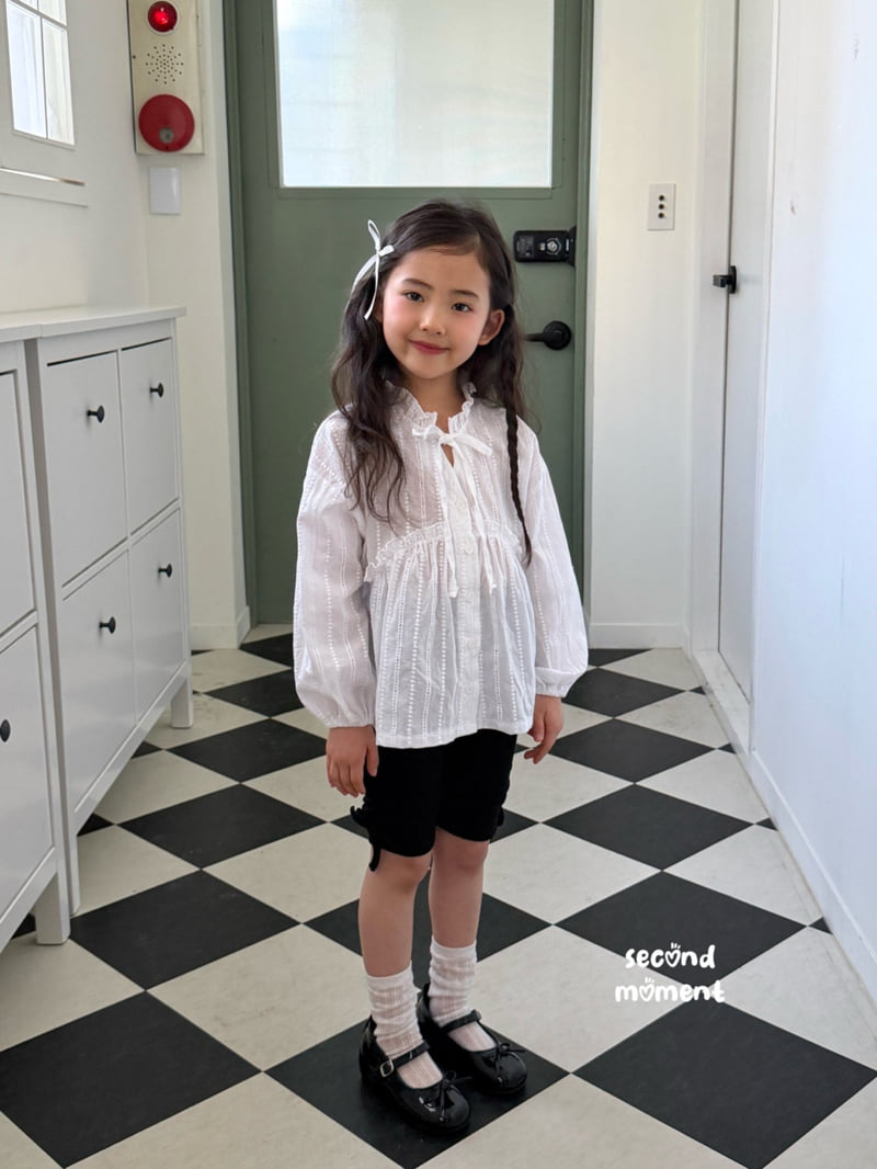 Second Moment - Korean Children Fashion - #stylishchildhood - Ribbon Shirring Leggings - 5