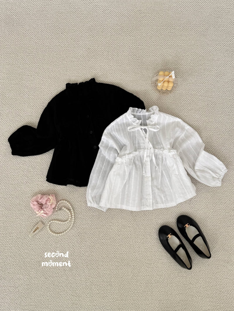 Second Moment - Korean Children Fashion - #stylishchildhood - Embroidered Blouse