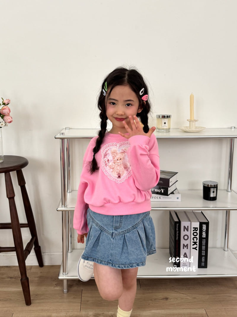 Second Moment - Korean Children Fashion - #stylishchildhood - Lace Heart Sweatshirt - 11