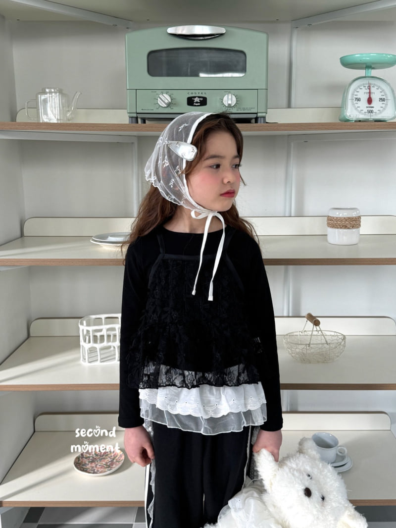 Second Moment - Korean Children Fashion - #stylishchildhood - Blanc Ribbon Bustier - 5