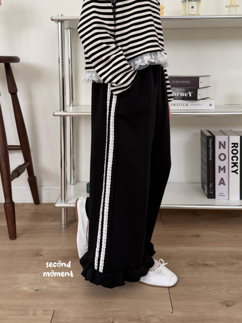 Second Moment - Korean Children Fashion - #todddlerfashion - Frill Lace Pants - 9