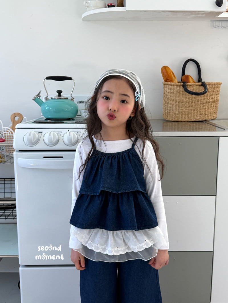 Second Moment - Korean Children Fashion - #todddlerfashion - Denim Tiered Blouse - 7