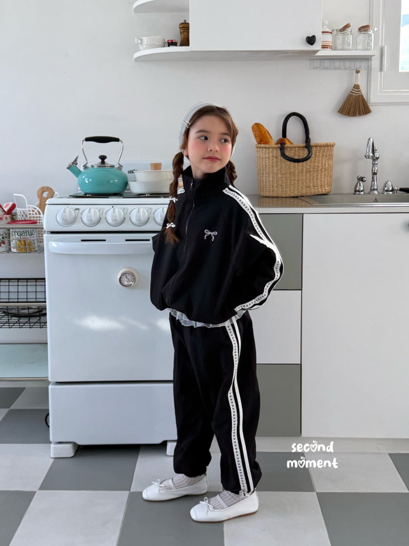 Second Moment - Korean Children Fashion - #todddlerfashion - Frill Heart Jogger Pants - 6
