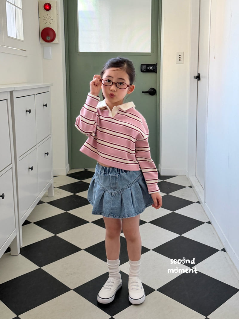 Second Moment - Korean Children Fashion - #todddlerfashion - Cinnamon Crop Stripe Tee - 11