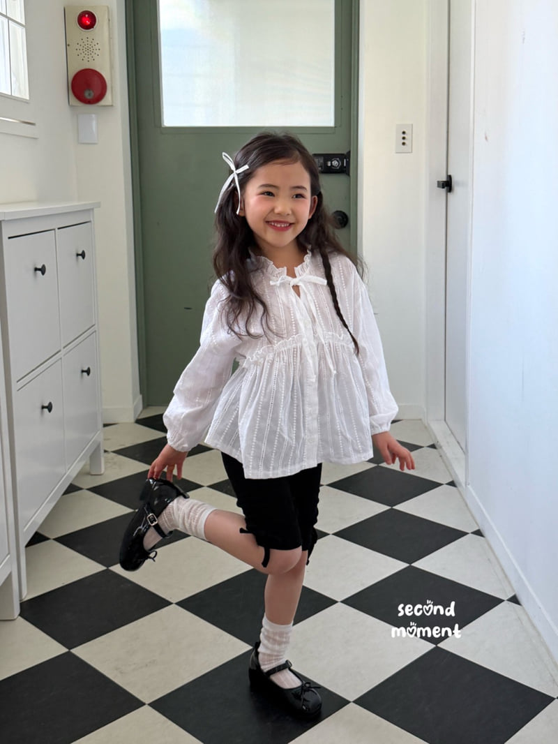 Second Moment - Korean Children Fashion - #todddlerfashion - Ribbon Shirring Leggings - 4