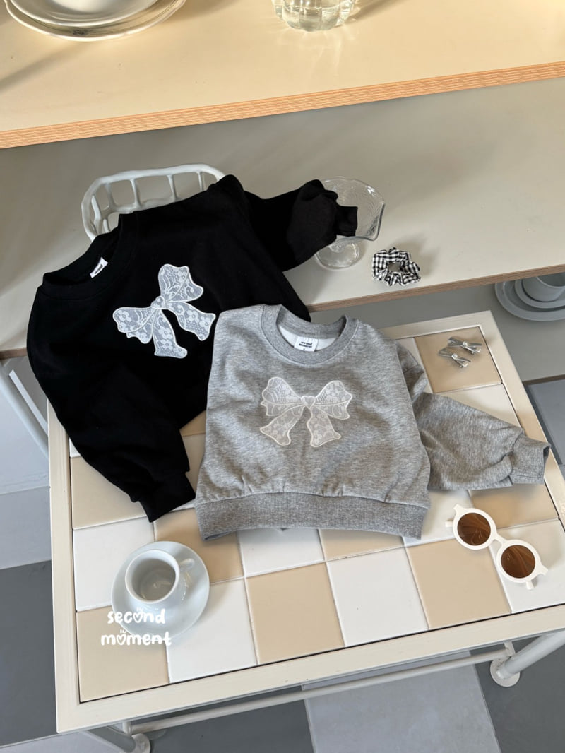 Second Moment - Korean Children Fashion - #toddlerclothing - Cozy Ribbon Sweatshirt