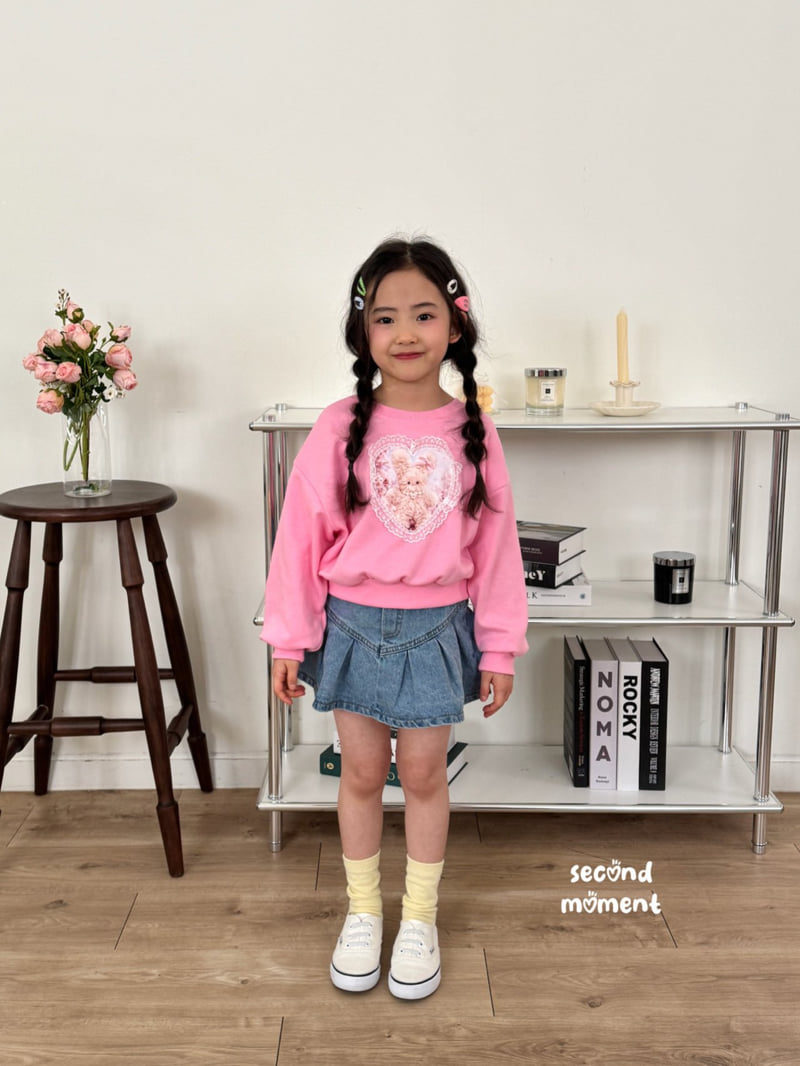 Second Moment - Korean Children Fashion - #toddlerclothing - Lace Heart Sweatshirt - 10