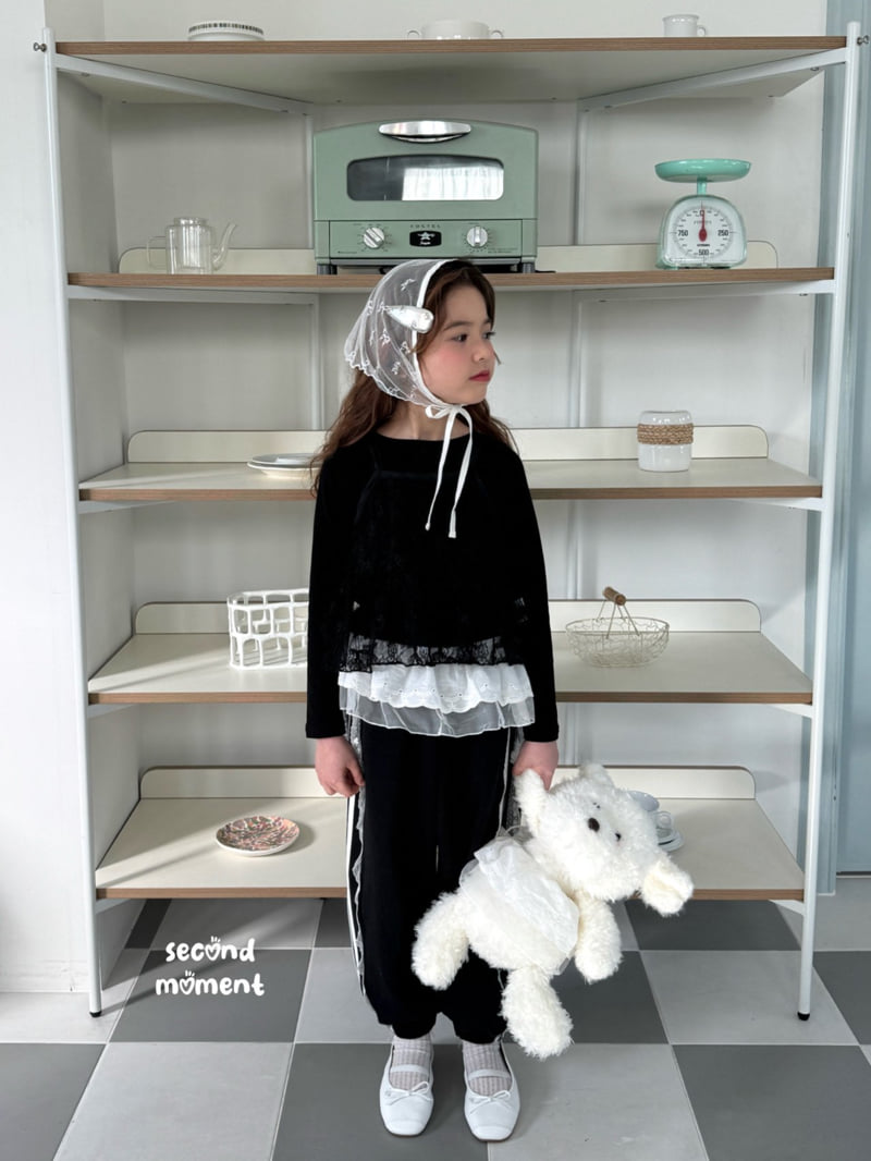 Second Moment - Korean Children Fashion - #todddlerfashion - Blanc Ribbon Bustier - 4