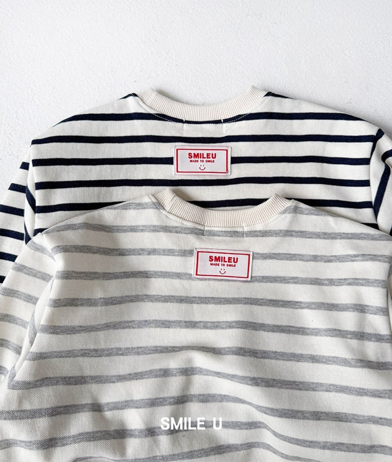 Smile U - Korean Children Fashion - #Kfashion4kids - Day Stripe Sweatshirt - 12