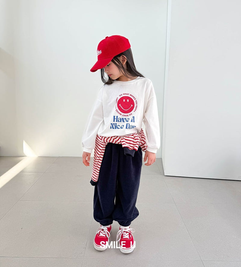 Smile U - Korean Children Fashion - #kidzfashiontrend - Terry Jogger Pants - 4