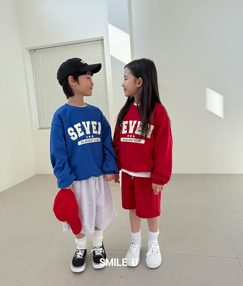 Smile U - Korean Children Fashion - #Kfashion4kids - Seven Sweatshirt - 3