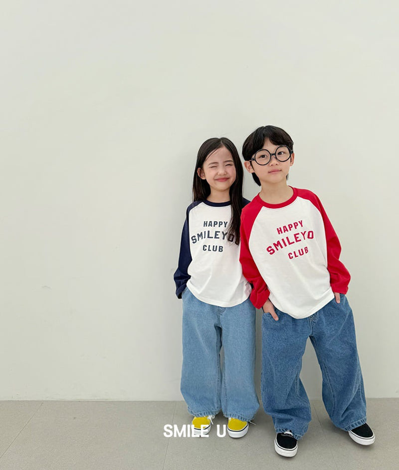 Smile U - Korean Children Fashion - #Kfashion4kids - Happy Raglan Tee - 8