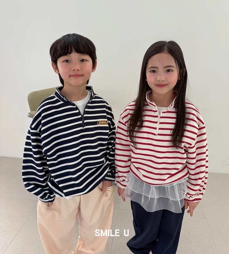 Smile U - Korean Children Fashion - #prettylittlegirls - Stripe Anorak - 4