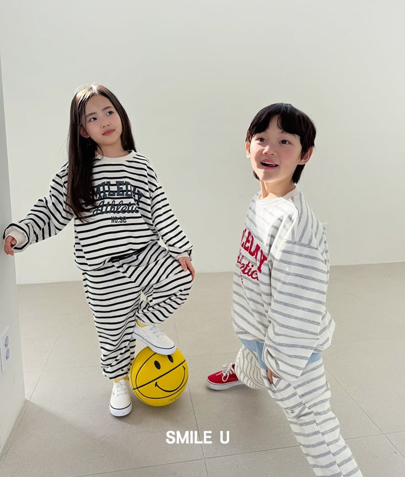 Smile U - Korean Children Fashion - #childofig - Day Stripe Sweatshirt - 4