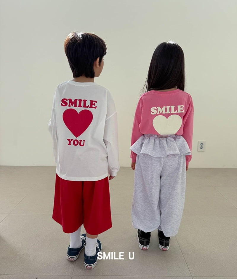 Smile U - Korean Children Fashion - #childofig - Heart Tee