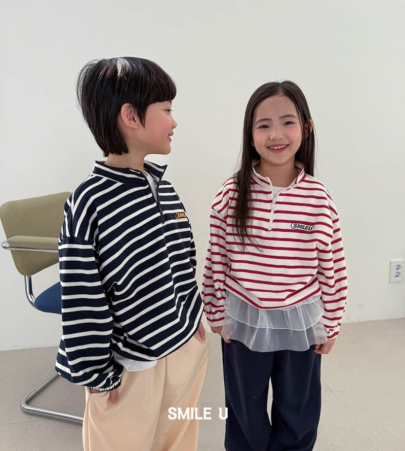 Smile U - Korean Children Fashion - #childrensboutique - Stripe Anorak - 6