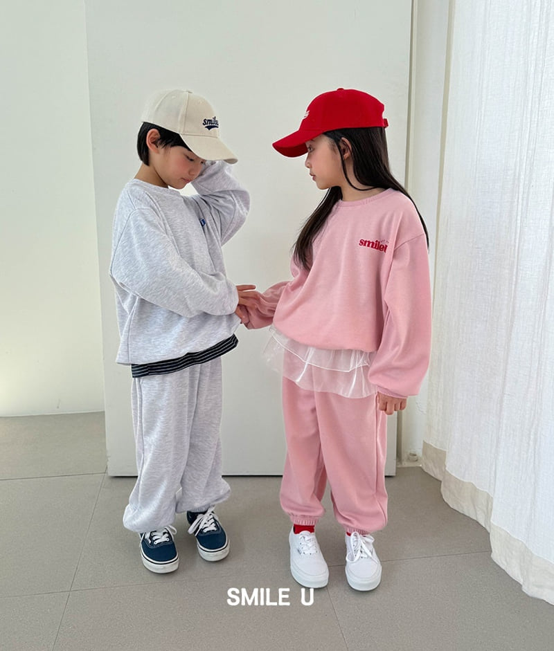 Smile U - Korean Children Fashion - #childofig - Logo Sweatshirt - 4