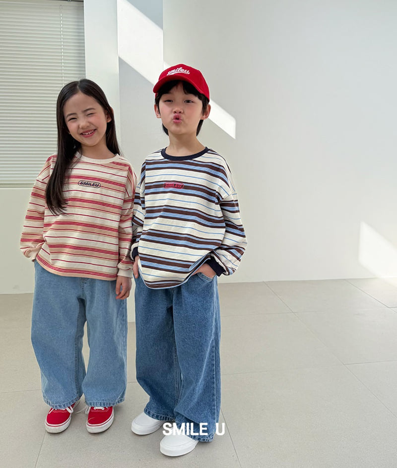 Smile U - Korean Children Fashion - #childrensboutique - Ricky Stripe Tee - 2