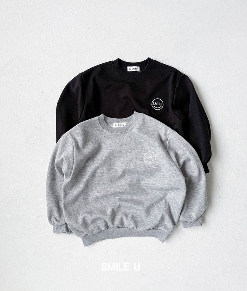 Smile U - Korean Children Fashion - #childrensboutique - Smile Embroidery Sweatshirt - 11