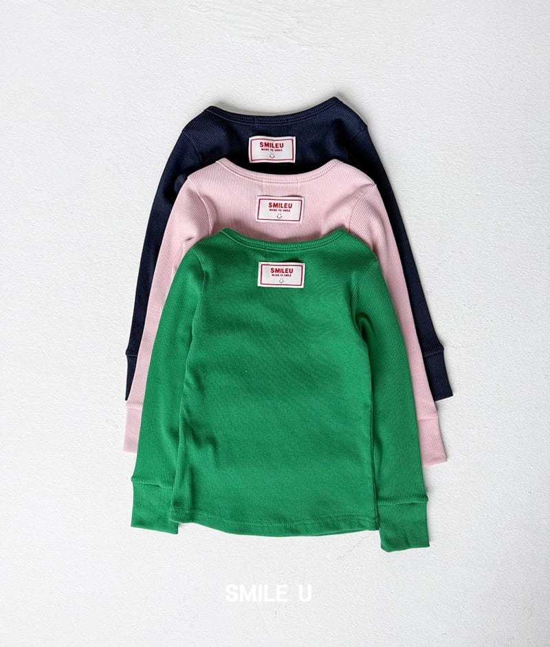 Smile U - Korean Children Fashion - #childrensboutique - Slim Ribbed Tee - 9