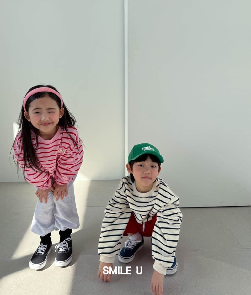 Smile U - Korean Children Fashion - #childrensboutique - French Terry Stripe Sweatshirt - 6