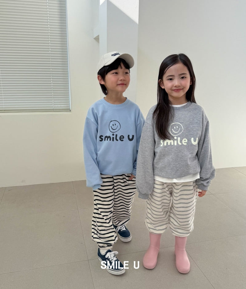 Smile U - Korean Children Fashion - #childofig - Face Sweatshirt - 4