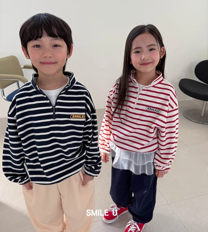 Smile U - Korean Children Fashion - #designkidswear - Stripe Anorak - 7