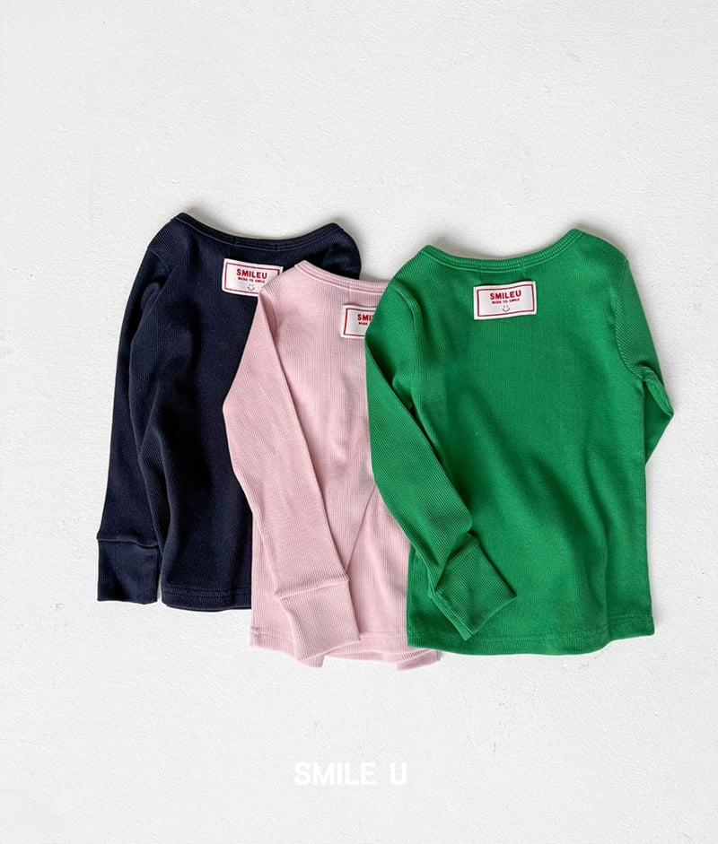 Smile U - Korean Children Fashion - #designkidswear - Slim Ribbed Tee - 10