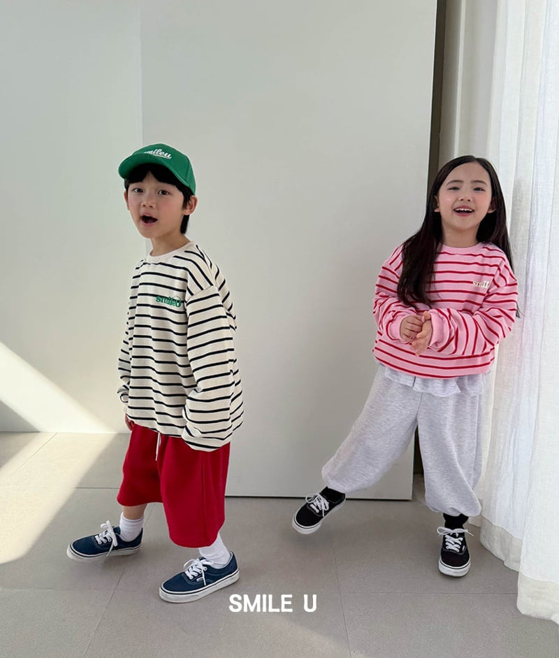 Smile U - Korean Children Fashion - #designkidswear - French Terry Stripe Sweatshirt - 7