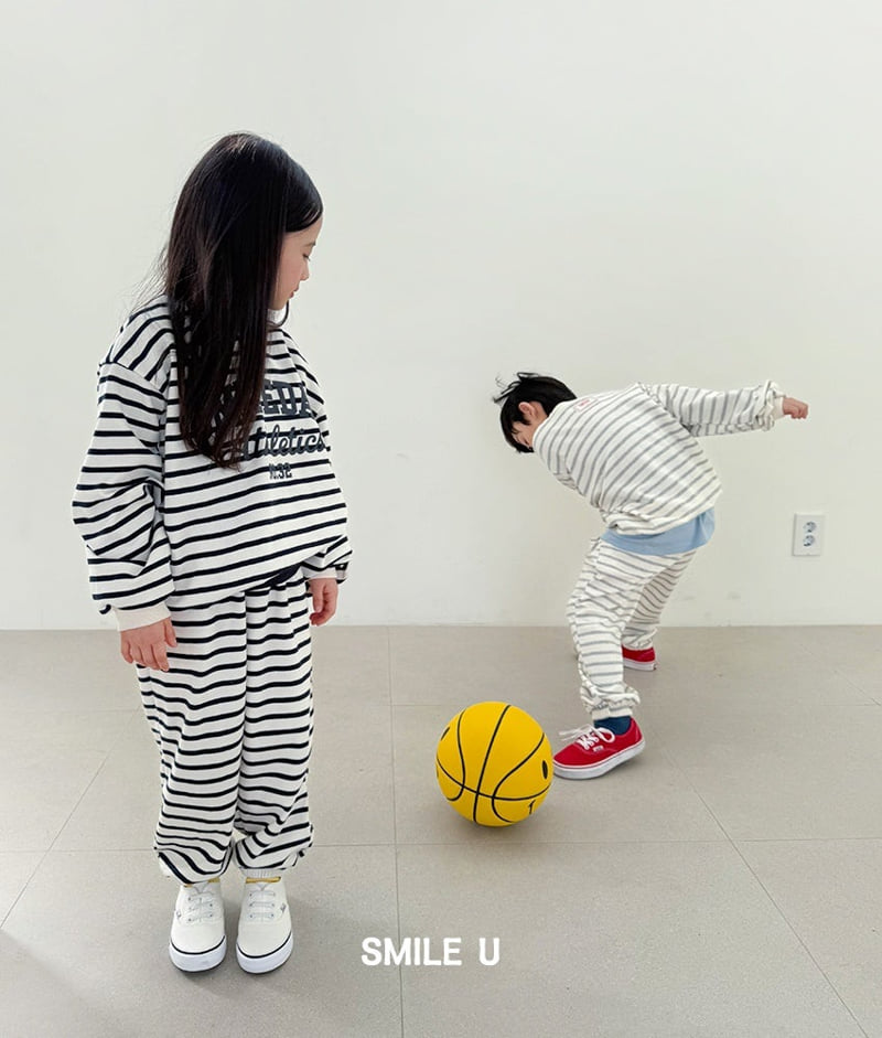 Smile U - Korean Children Fashion - #discoveringself - Day Stripe Sweatshirt - 7
