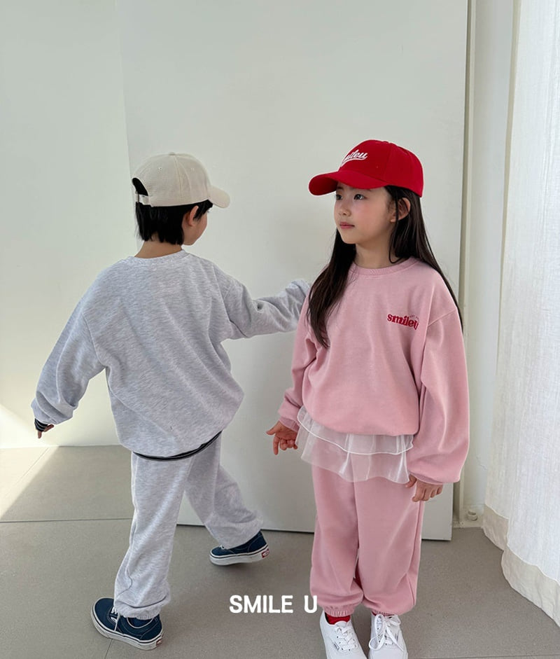 Smile U - Korean Children Fashion - #discoveringself - Logo Sweatshirt - 6