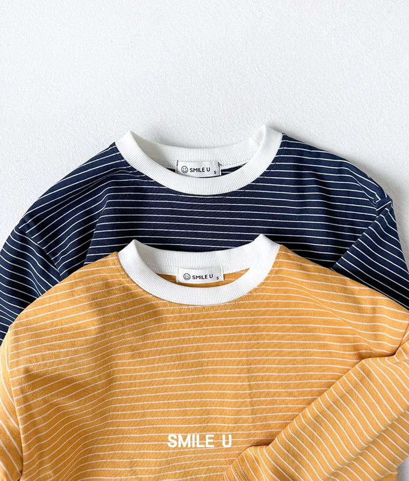 Smile U - Korean Children Fashion - #discoveringself - Winner Stripe Tee - 10