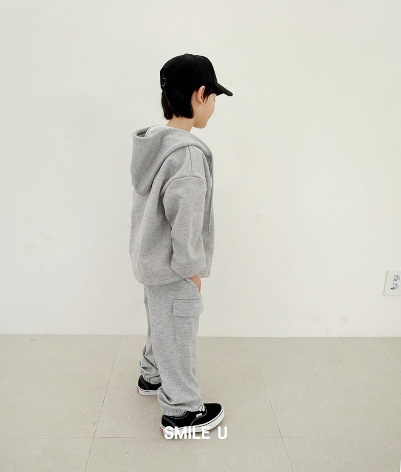 Smile U - Korean Children Fashion - #discoveringself - Embroidered Zip-Up Hoodie - 9