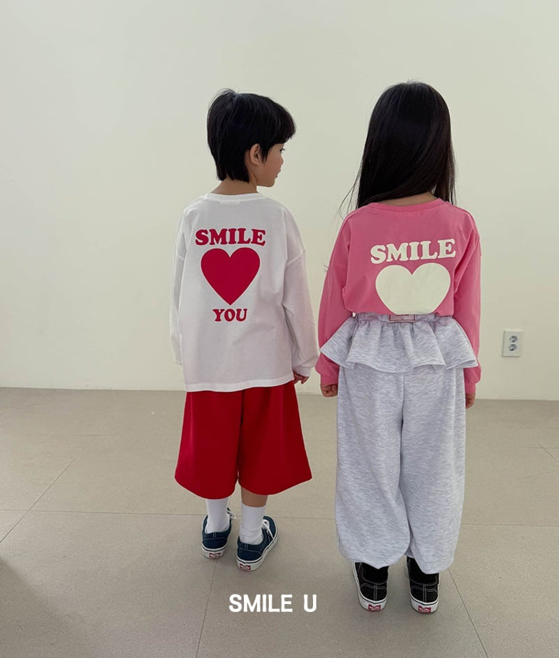 Smile U - Korean Children Fashion - #designkidswear - Heart Tee - 4