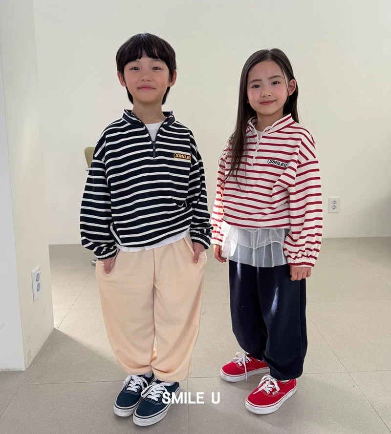 Smile U - Korean Children Fashion - #fashionkids - Stripe Anorak - 9