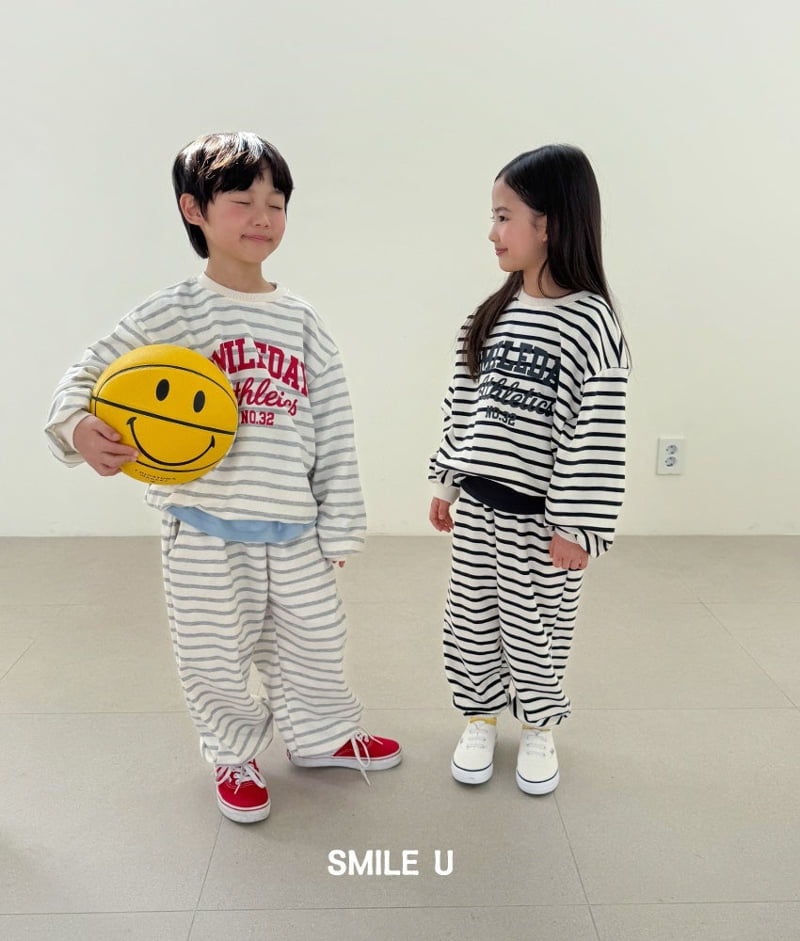 Smile U - Korean Children Fashion - #fashionkids - Day Stripe Sweatshirt - 8