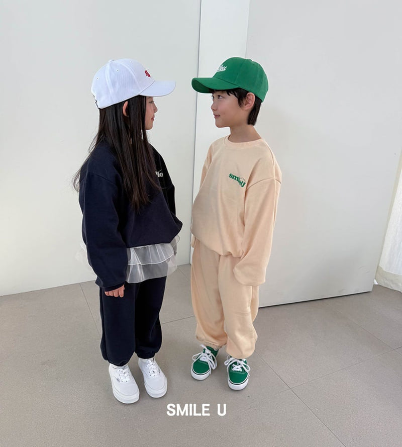 Smile U - Korean Children Fashion - #fashionkids - Logo Sweatshirt - 7