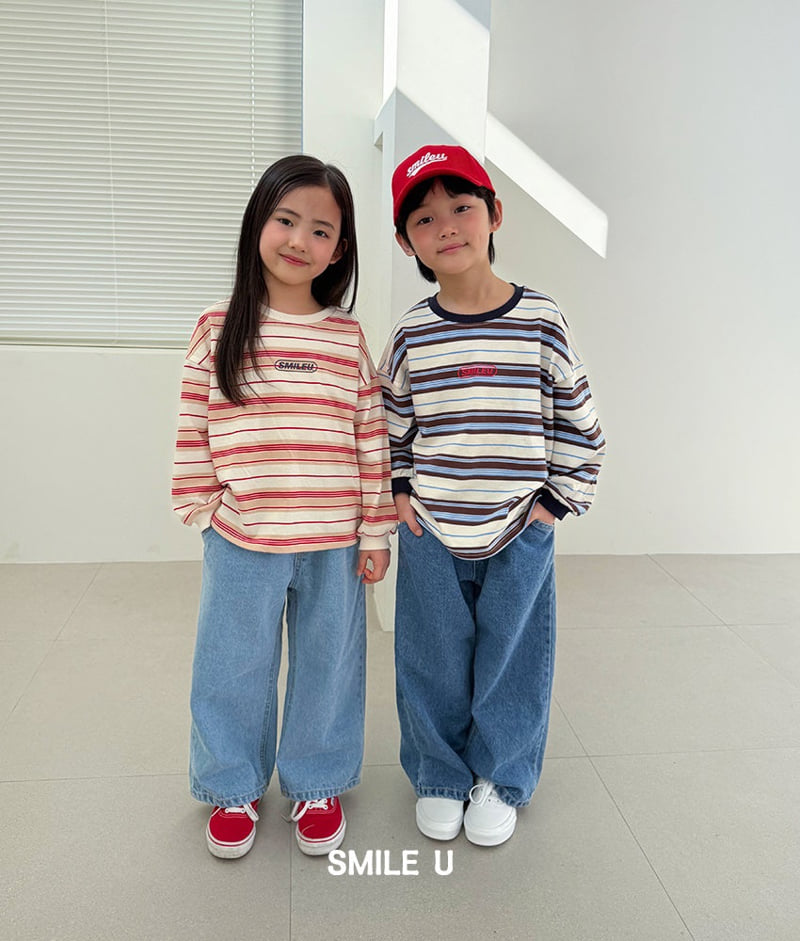 Smile U - Korean Children Fashion - #fashionkids - Ricky Stripe Tee - 5