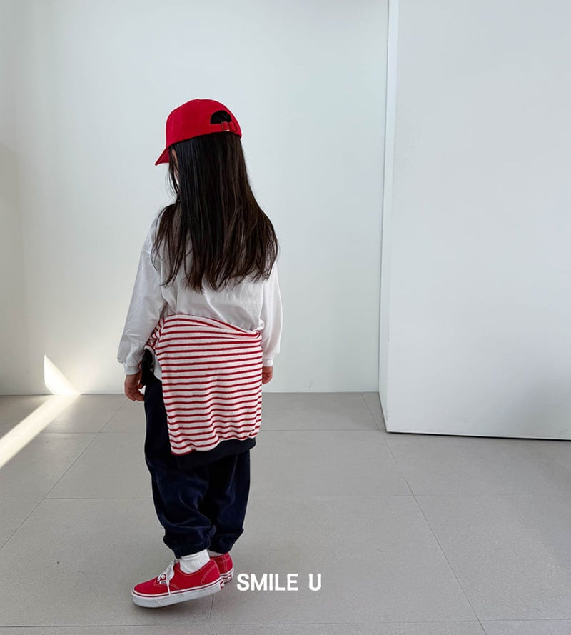 Smile U - Korean Children Fashion - #fashionkids - Terry Stripe Sweatshirt - 8