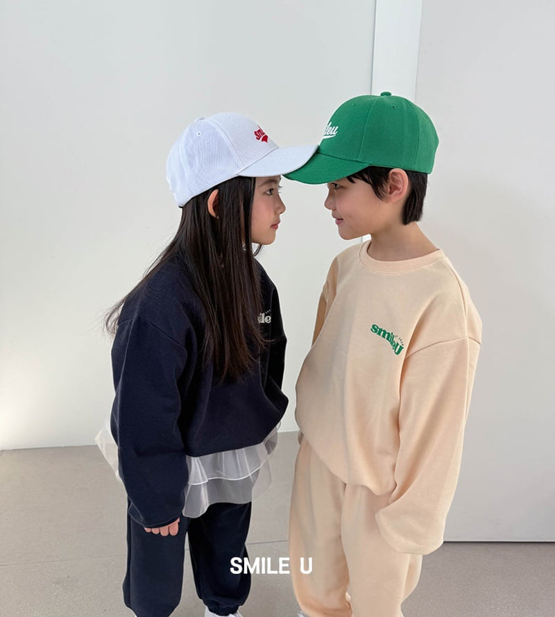 Smile U - Korean Children Fashion - #kidsshorts - Logo Sweatshirt - 8