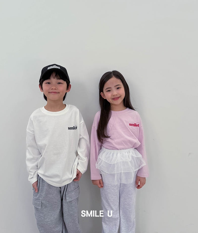 Smile U - Korean Children Fashion - #kidsshorts - Logo Tee - 7