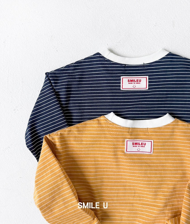 Smile U - Korean Children Fashion - #kidsshorts - Winner Stripe Tee - 12
