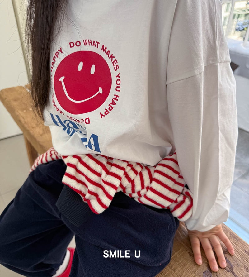 Smile U - Korean Children Fashion - #kidsshorts - Terry Stripe Sweatshirt - 9