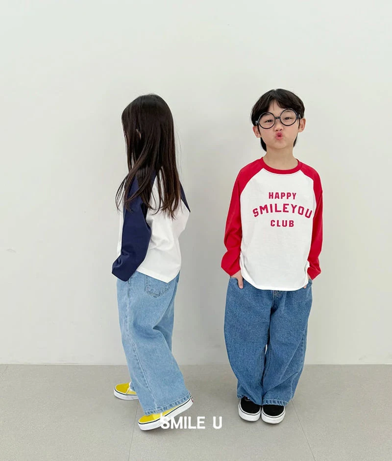 Smile U - Korean Children Fashion - #kidsshorts - Happy Raglan Tee - 5