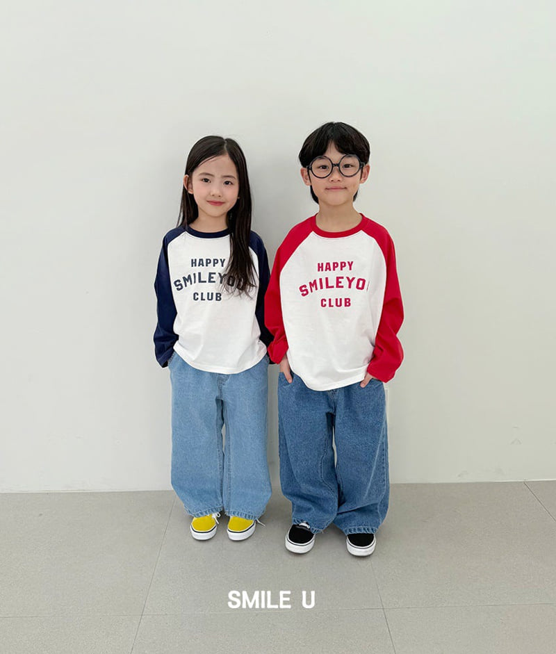 Smile U - Korean Children Fashion - #kidsstore - Happy Raglan Tee - 6