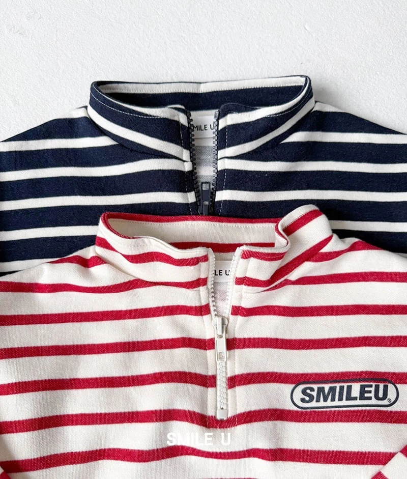 Smile U - Korean Children Fashion - #kidzfashiontrend - Stripe Anorak - 12
