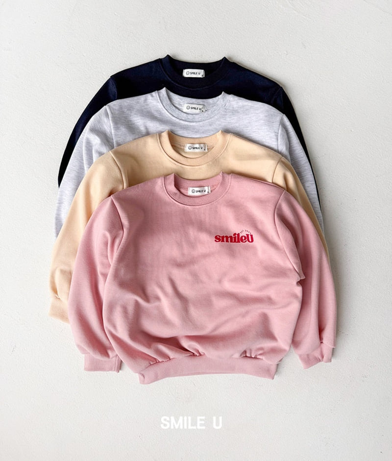 Smile U - Korean Children Fashion - #kidzfashiontrend - Logo Sweatshirt - 10