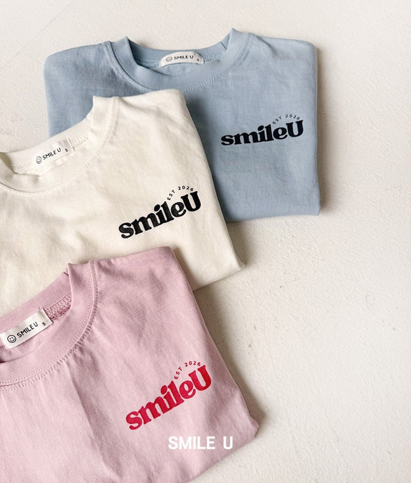 Smile U - Korean Children Fashion - #kidzfashiontrend - Logo Tee - 9