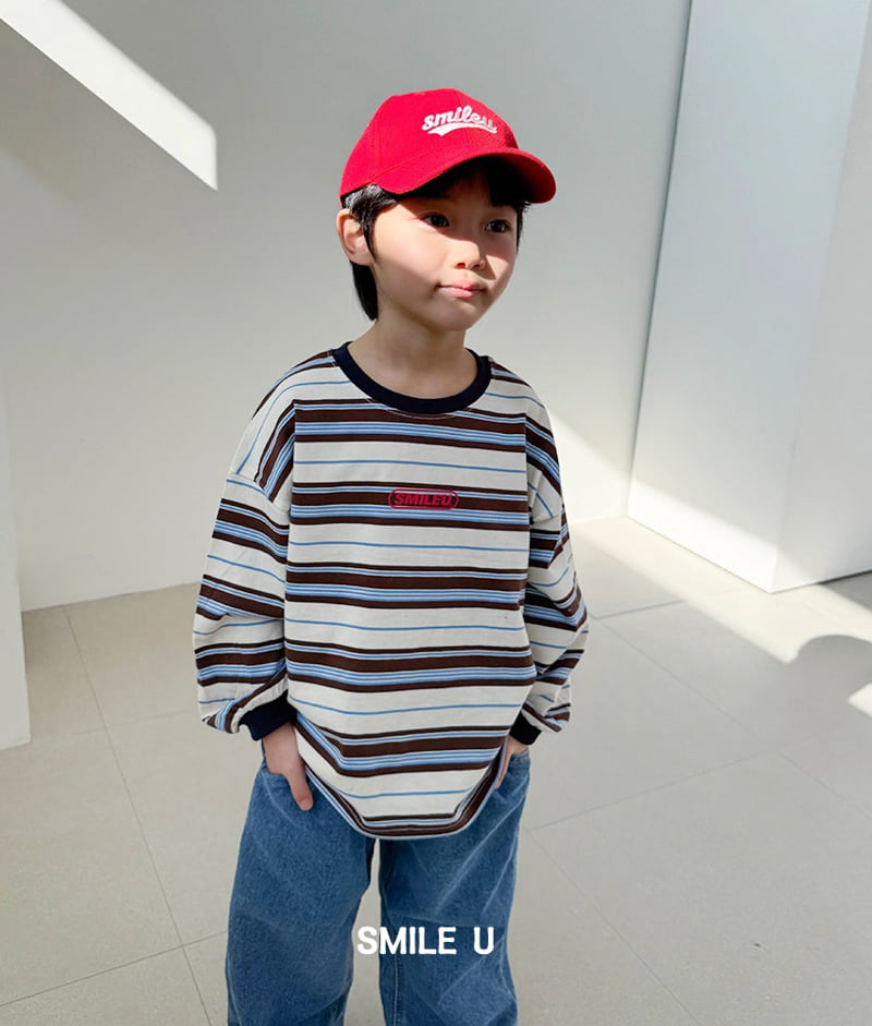 Smile U - Korean Children Fashion - #kidzfashiontrend - Ricky Stripe Tee - 8